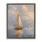 Stupell Industries Maritime Ship on Cloudy Sea Floating Frame Design by Arlington Prints
